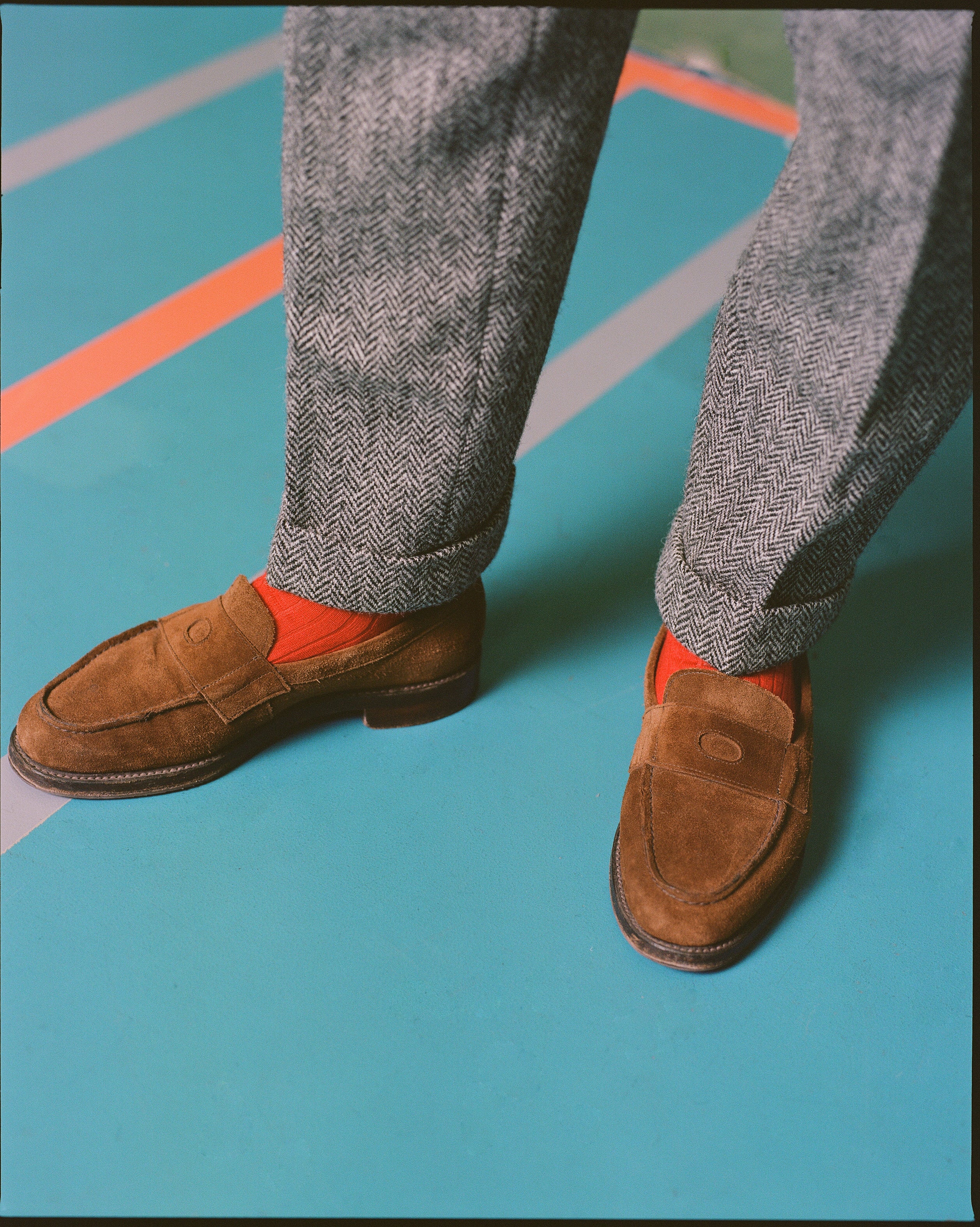 Snuff Suede Charles Goodyear Welted Penny Loafer